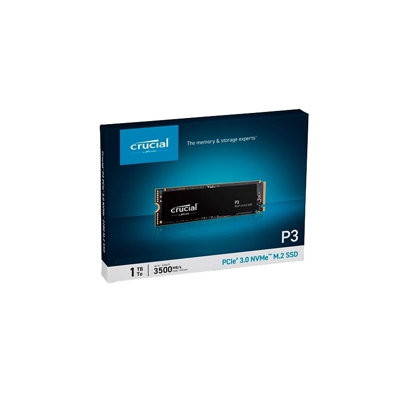 Crucial P3 PCIe Gen3 NVMe M.2 SSD (1TB)