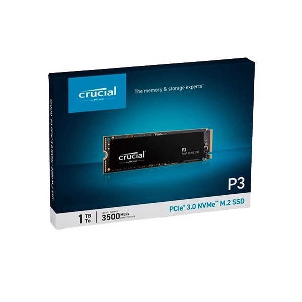 Crucial P3 PCIe Gen3 NVMe M.2 SSD (1TB)