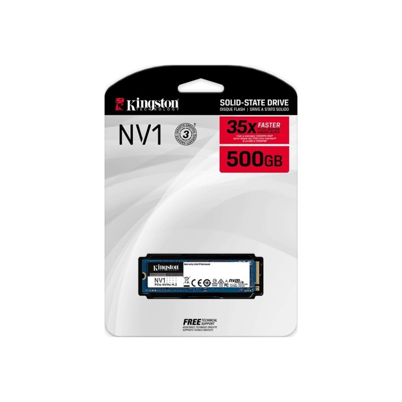 Kingston NV1 PCIe Gen3 NVMe M.2 SSD (500GB)