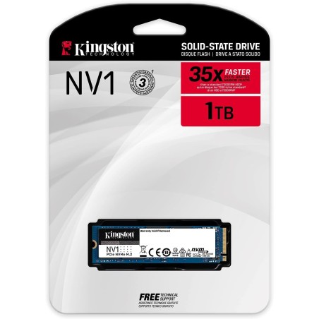 Kingston NV1 PCIe Gen3 NVMe M.2 SSD (1TB)