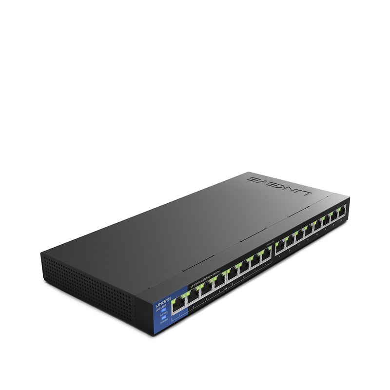 Linksys 16-Port Business Desktop Gigabit PoE+ Switch