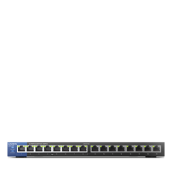 Linksys 16-Port Business Desktop Gigabit PoE+ Switch