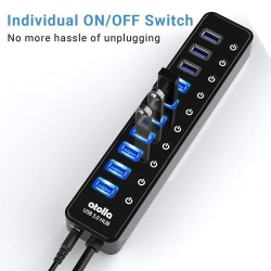 atolla 10-Port Powered USB 3.0 Hub