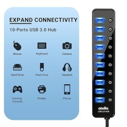 atolla 10-Port Powered USB 3.0 Hub